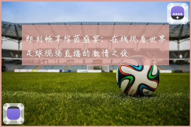即刻畅享绿茵盛宴:在线观看世界足球现场直播的激情之夜